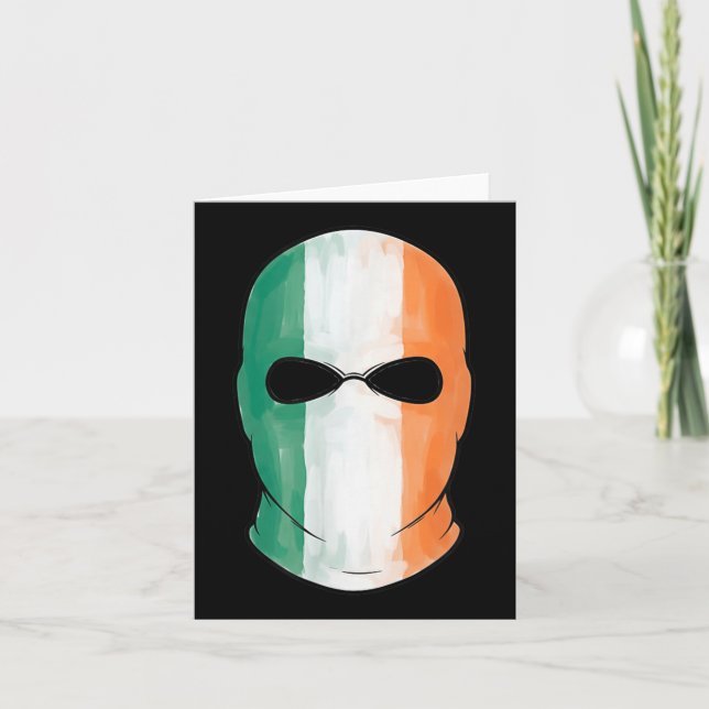 Cartão Kneecap Tricolor Balaclava (Frente)