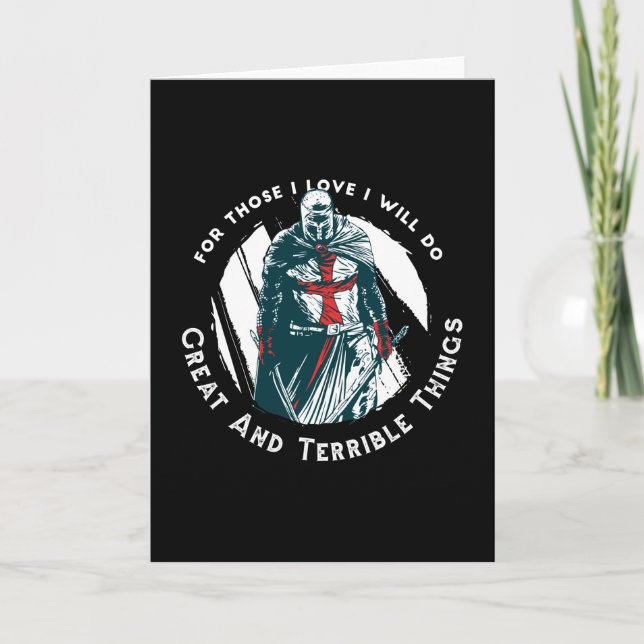 Cartão Knight templar (Frente)