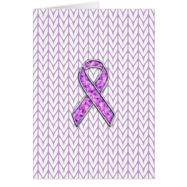 Cartão Knit de Sensibilização do Friso Cristal Rosa-Crist (Frente)