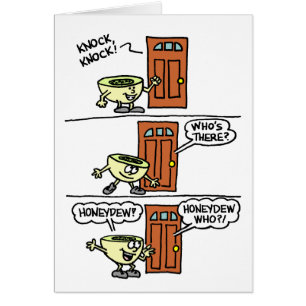 Cartão Knock Knock Honeydew Cute Anniversary