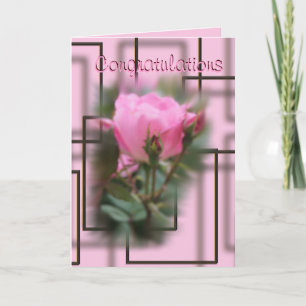 Cartão Knockout Rose Congratulations- make any occasion