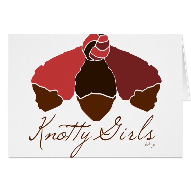Cartão Knotty Girls (Frente Horizontal)