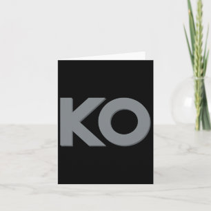 Cartão Ko Engraçado Bata Na Luta Boxando Homens Mulheres 