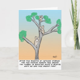 Cartão Koala Cartoon
