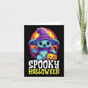 Cartão Koala Halloween Scary Trick Ou Treat Spooky Koala