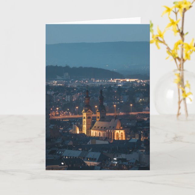 Cartão Koblenz Alemanha (Flor Amarela)