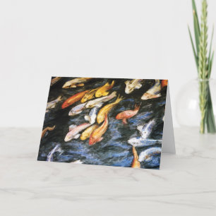 Cartão Koi Fish Greeting Card