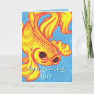 Cartão Koi Greeting Card