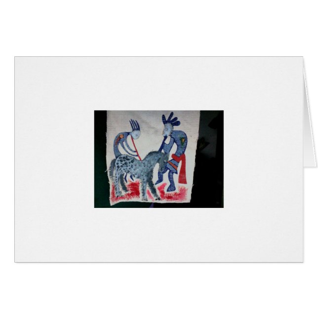 Cartão Kokopelli (Frente Horizontal)