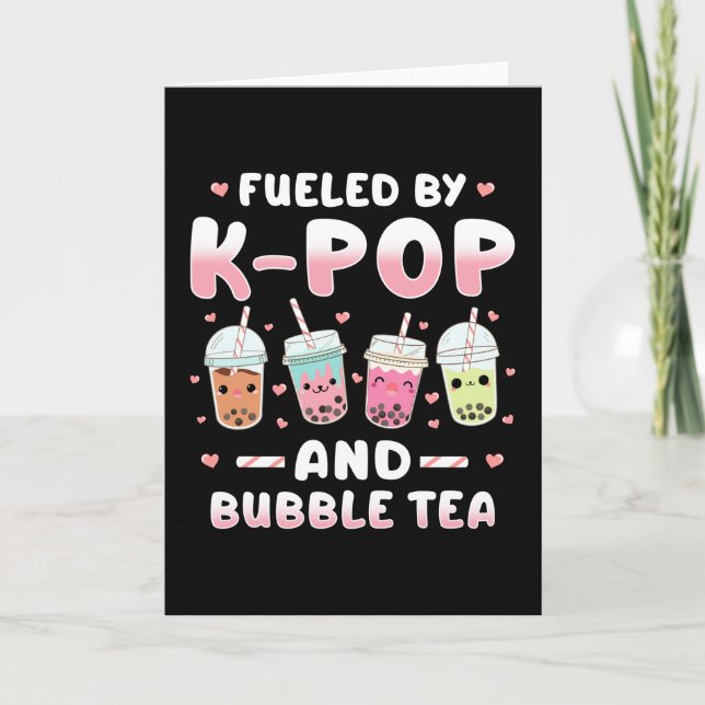 Cartão Kpop Bubble Tea (Frente)
