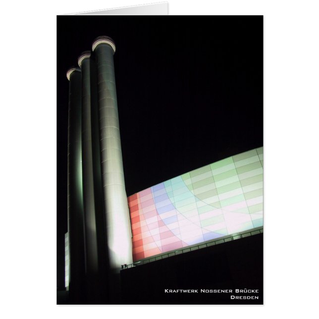 Cartão Kraftwerk Nossener Brücke (Frente)
