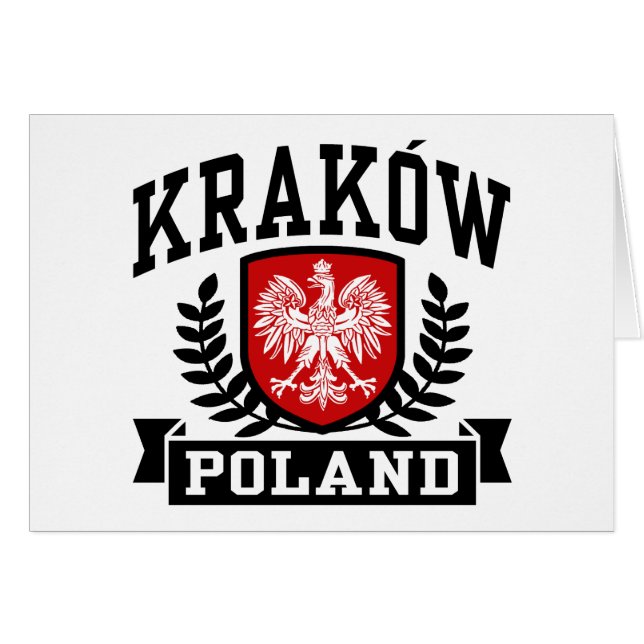 Cartão Krakow Polônia (Frente Horizontal)