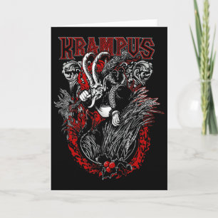 Cartão Krampus Feliz Natal Férias De Natal Horror Xm