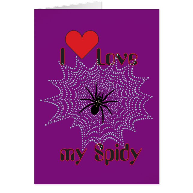 Cartão Kreuzspinne im Netz (Frente)