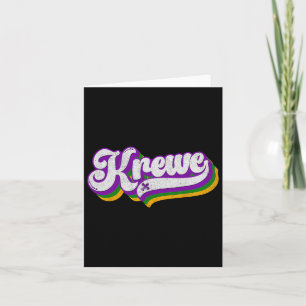 Cartão Krewe Mardi Gras Carnival Costume Men Mulheres