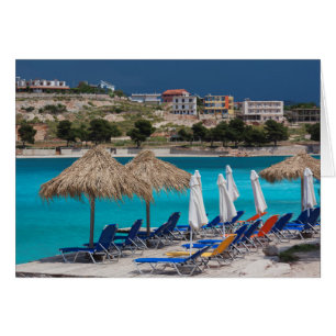 Cartão Ksamil, praia da cidade