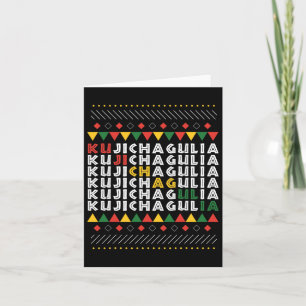 Cartão Kujichagulia Kwanzaa Auto-Determinação Afro-Americ