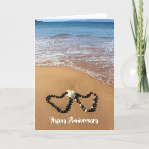 Cartão Kukui Nut Lei Happy Anniversary Card