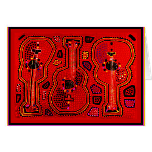 Cartão Kuna Indian Guitars