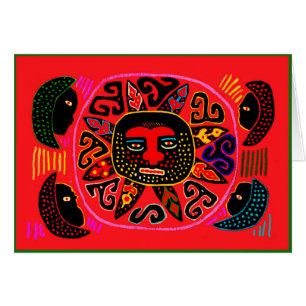 Cartão Kuna Tribal Del Sol