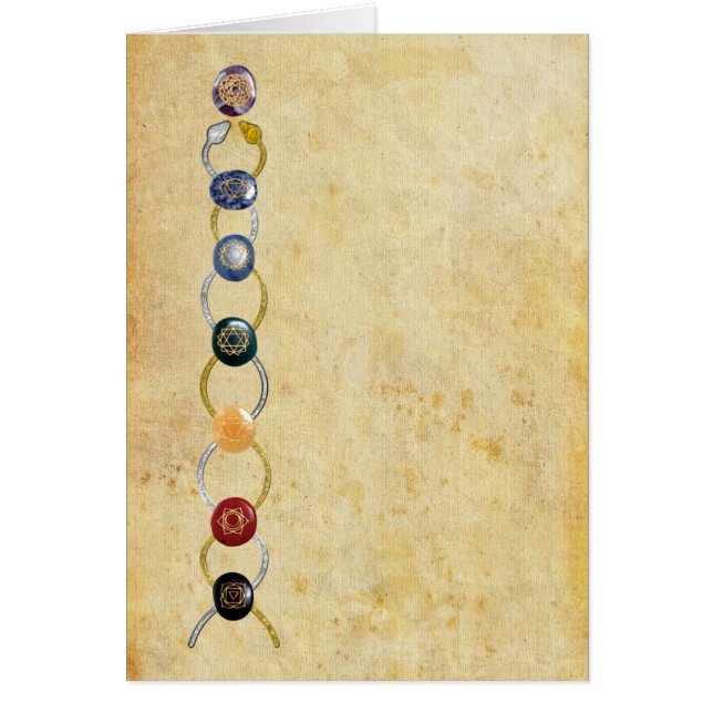 Cartão Kundalini Chakras (Frente)