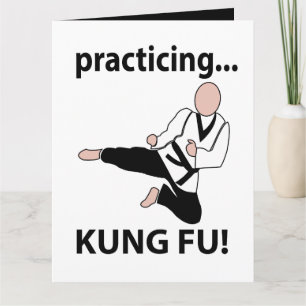 Cartão Kung Fu Black Belt Artes Marciais