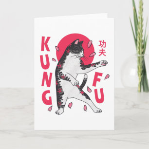 Cartão Kung Fu Cat
