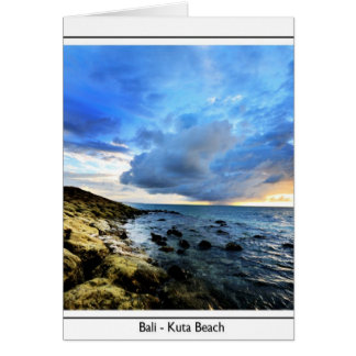 Cartão Kuta em uma tempestade