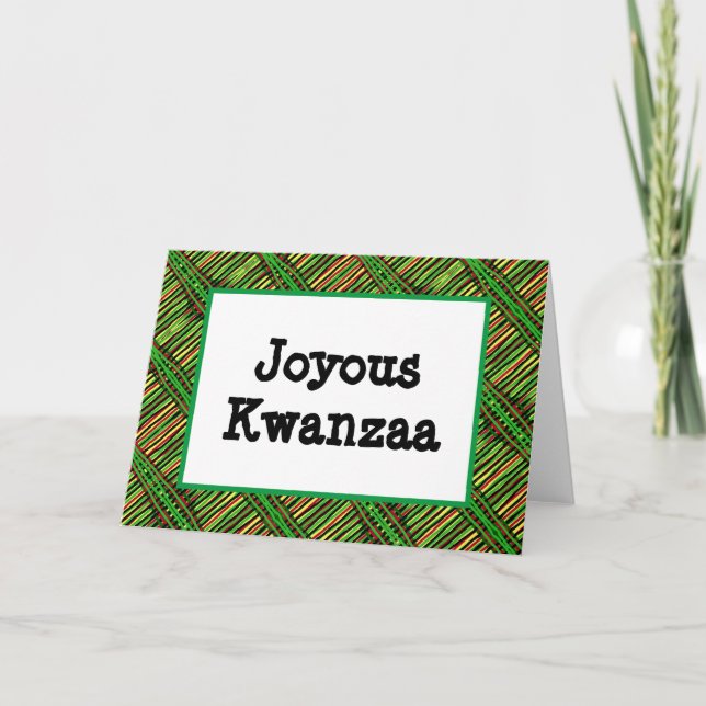 Cartão Kwanzaa - Joyous #2 (Frente)