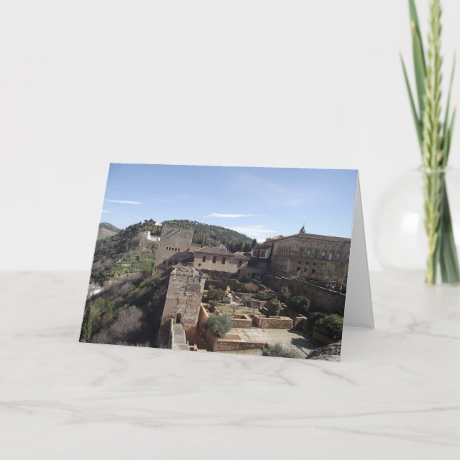 Cartão La Alhambra, Granada, espanha (Frente)