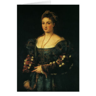 Cartão La Bella, Duquesa de Urbino por Titian