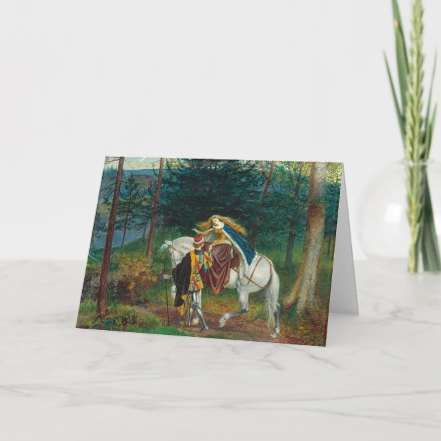 Cartão La Belle Dame Sans Merci | Walter Crane (Frente)