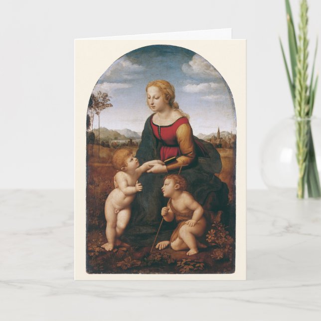 Cartão La Belle Jardinière por Rapahel (Frente)