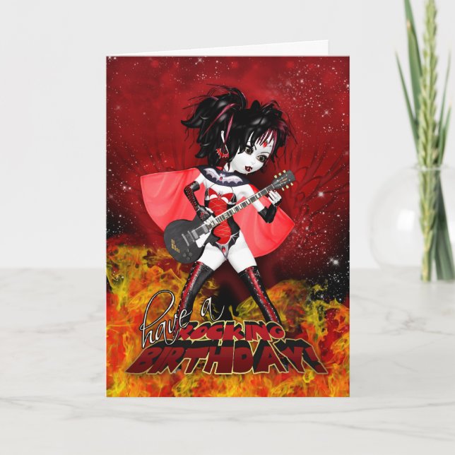 Cartão La Birthday - Vampiro de aniversário (Frente)