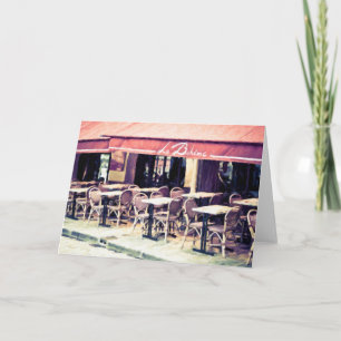 Cartão La Boheme Paris Cafe Note Card