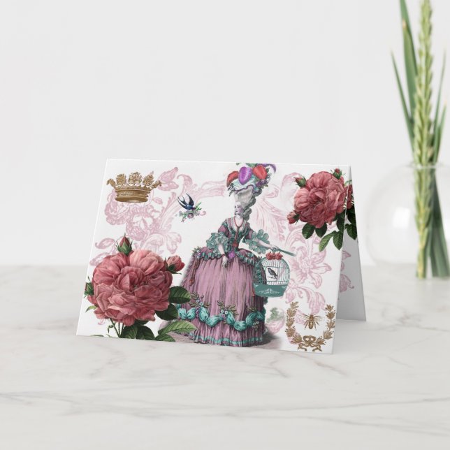 Cartão la cage aux oiseaux (gaiola de pássaros) (Frente)