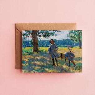 Cartão La Cueillette des Fleurs   Henri Lebasque