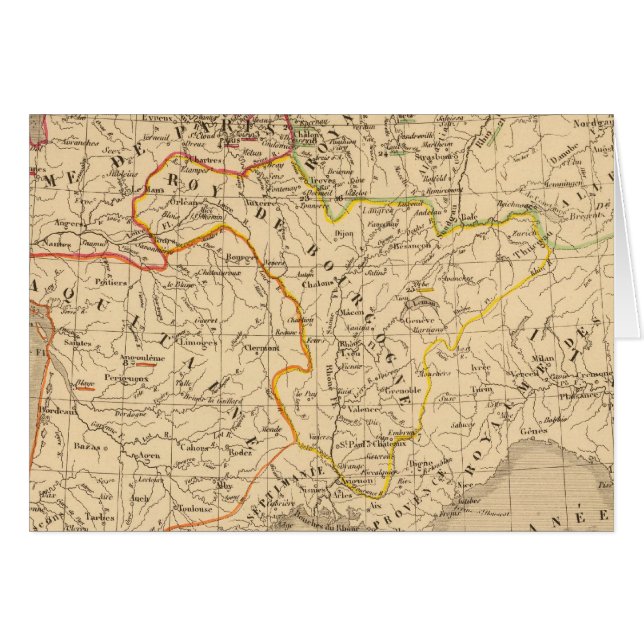 Cartão La France apres la mort de Clothaire 1er (Frente Horizontal)