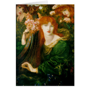 Cartão La Ghirlandata - Dante Gabriel Rossetti
