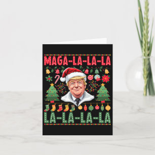 Cartão La La Donald Trump Potus 47 Natal Feio 1