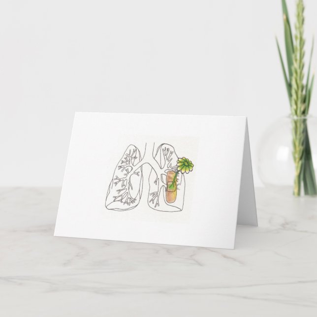 Cartão lá, lá pulmões (Frente)