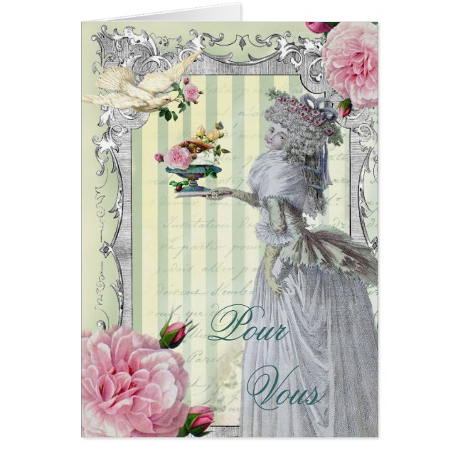 Cartão La Lettre D’amour Pour Vous (Frente)