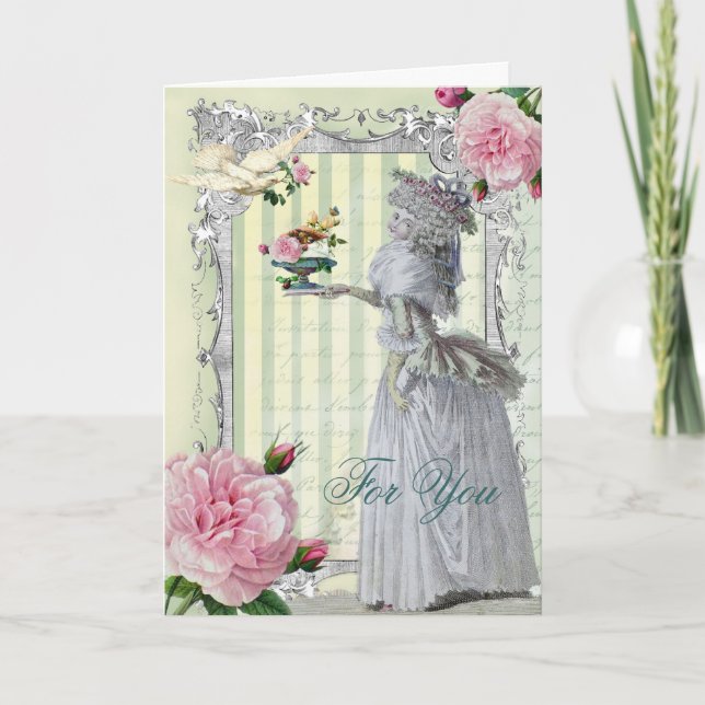 Cartão La Lettre D'amour para você (Frente)