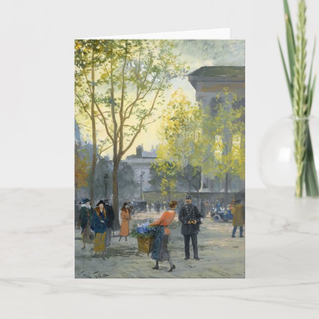 Cartão La Madeleine | Victor Gabriel Gilbert (Frente)