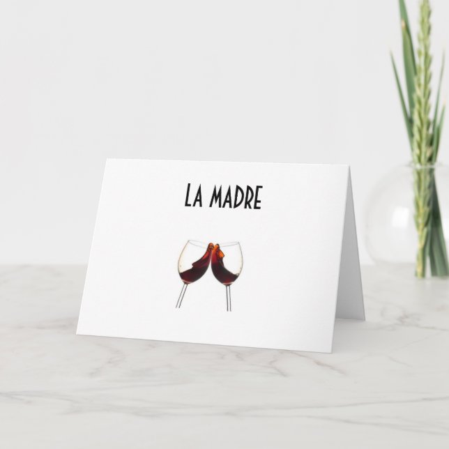 CARTÃO LA MADRE (MÃE) FELIZ ANIVERSÁRIO (Frente)