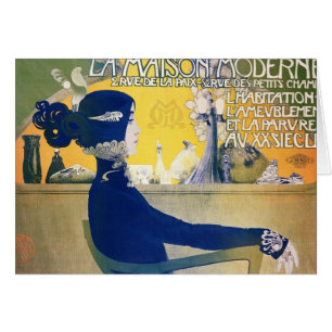 Cartão La Maison moderno, c.1902