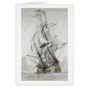 Cartão La Montagne, c.1794 (encerre w/c & a tinta)