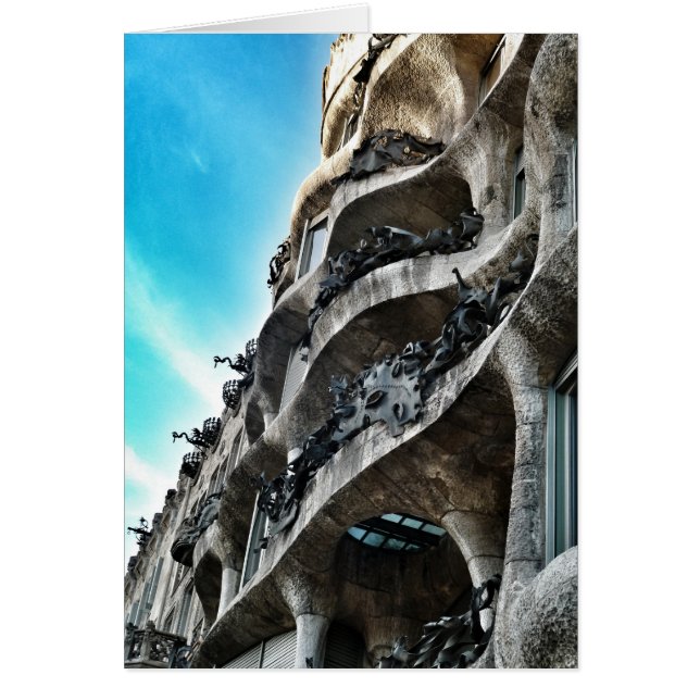 Cartão La Pedrera de Antoni Gaudí (Frente)
