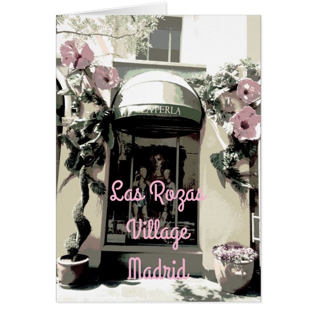Cartão La Perla en las Rozas Village de Madrid (España) (Frente)