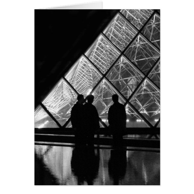 Cartão la pirâmide à nuit (Frente)